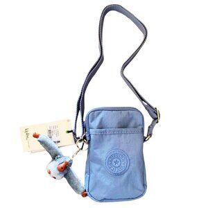 Kipling TALLY brand new mobile phone bag crossbody bag haze blue